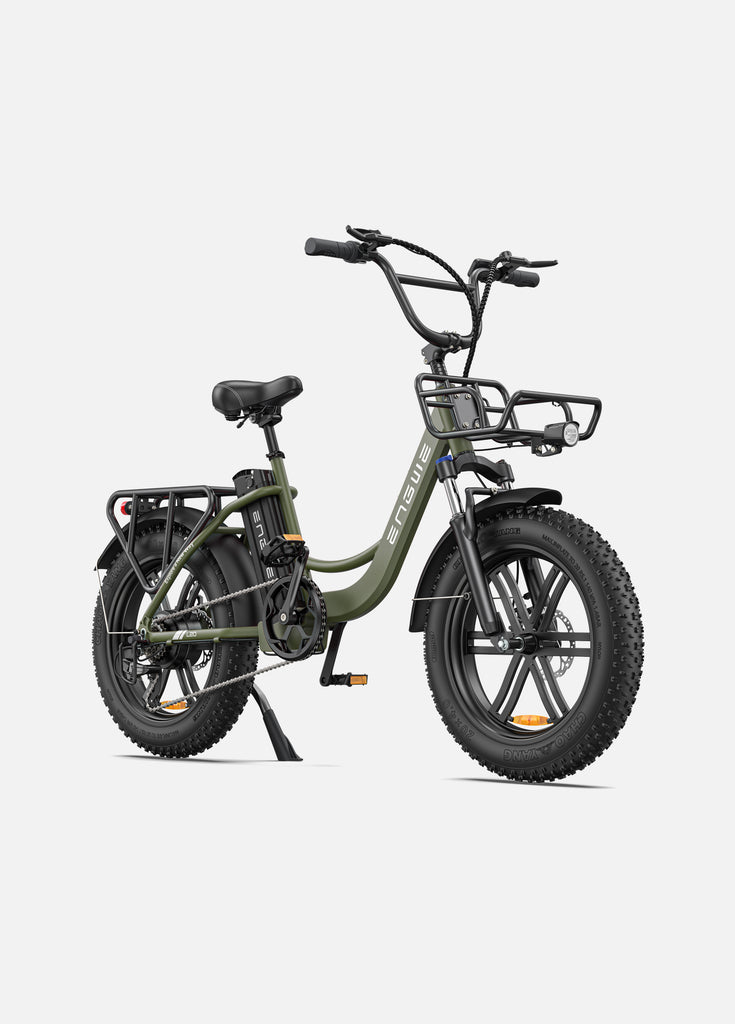 engwe l20 fat bike avocado green