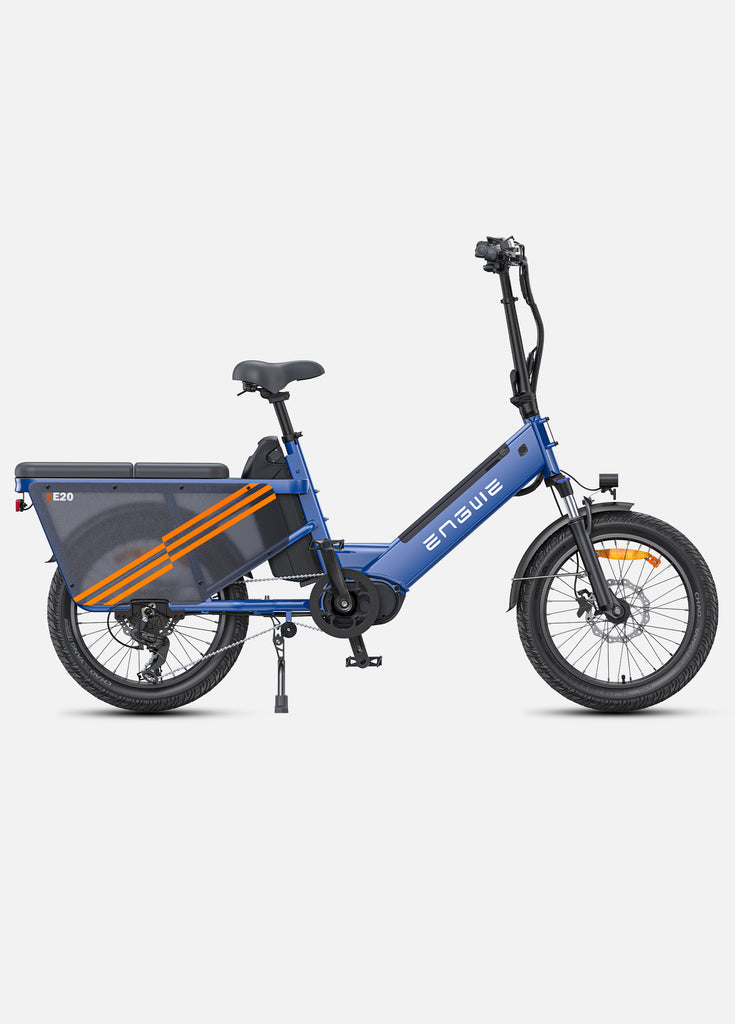 a blue engwe le20 mid drive motor ebike