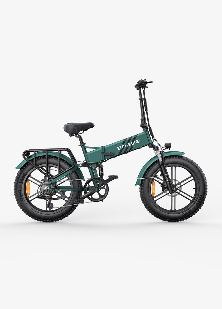 a mountain green engwe engine pro 2.0 fat tyre electric bike