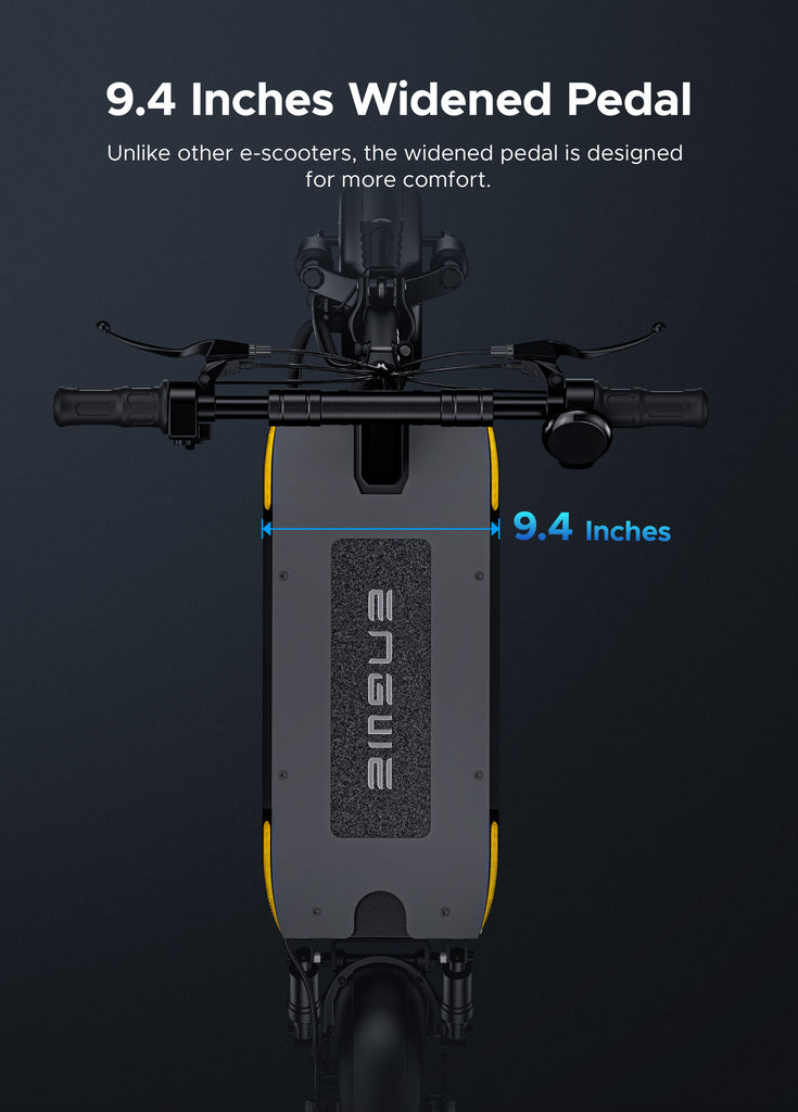 9.4-inch widened pedal of engwe s6 e-scooter