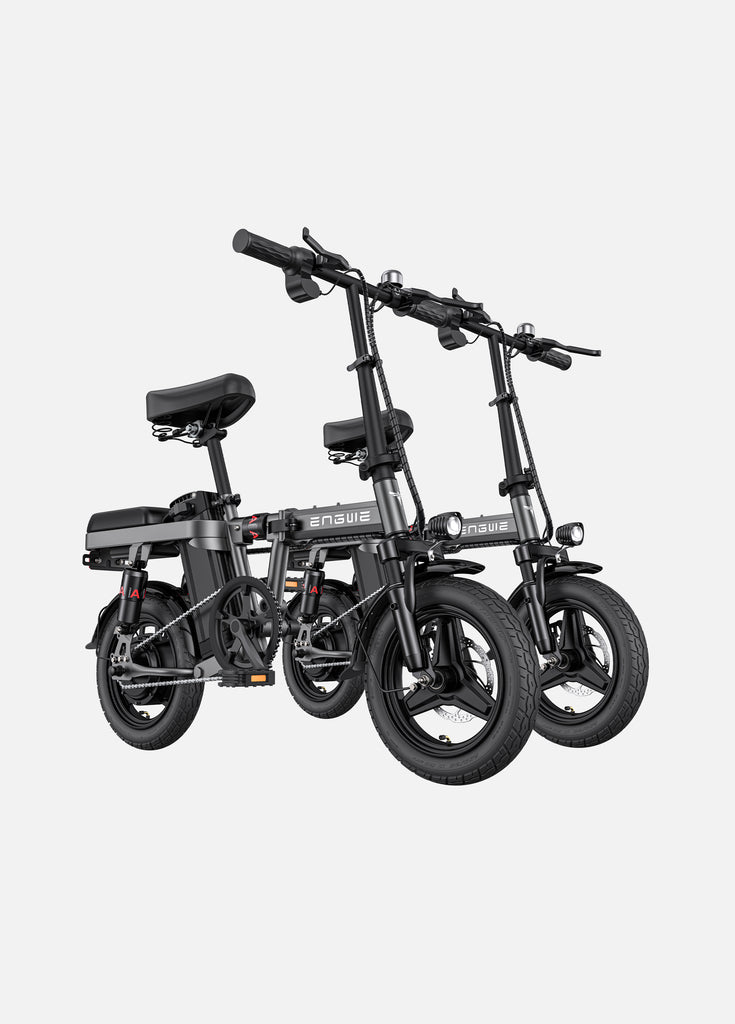 2 grey engwe t14 e-bikes